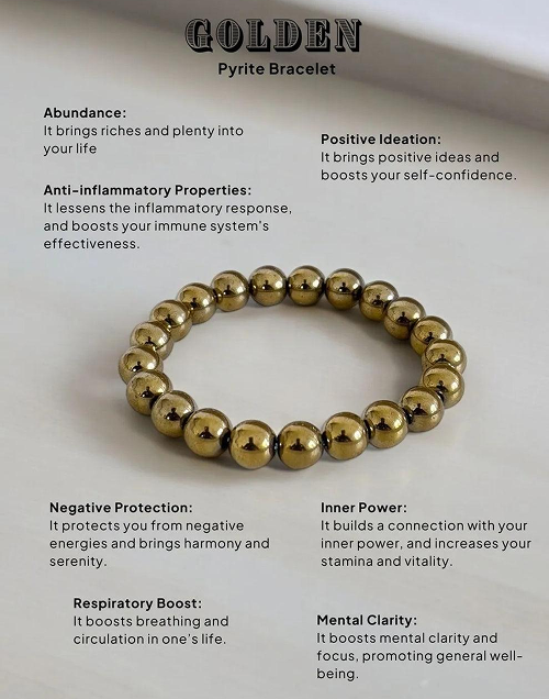 Golden Pyrite Bracelet - Image 2